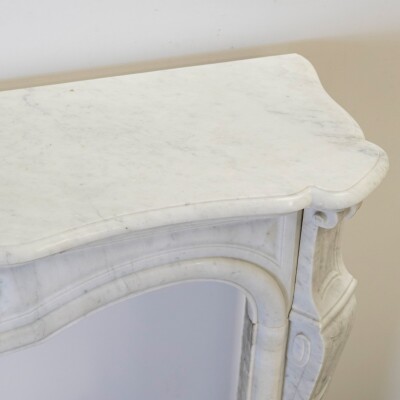 Antique French Style Marble Fireplace