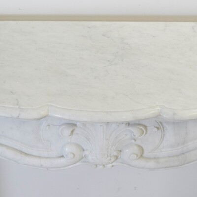 Antique French Style Marble Fireplace