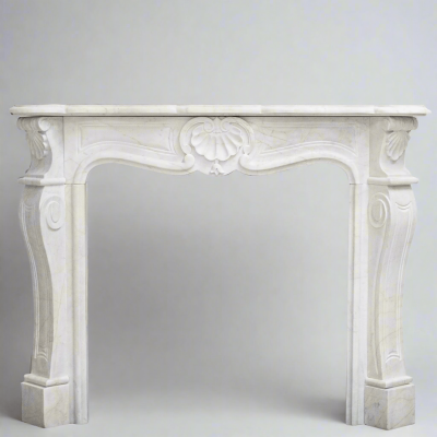 Reclaimed French Louis XVI Style Marble Fireplace