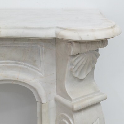Reclaimed French Louis XVI Style Marble Fireplace