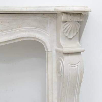 Reclaimed French Louis XVI Style Marble Fireplace
