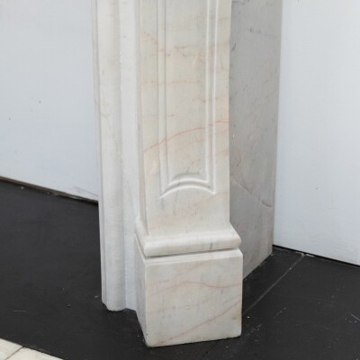 Reclaimed French Louis XVI Style Marble Fireplace