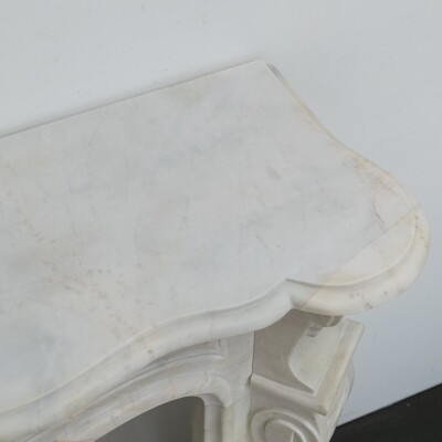 Reclaimed French Louis XVI Style Marble Fireplace