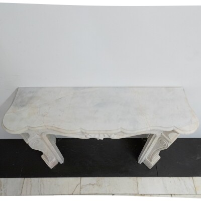 Reclaimed French Louis XVI Style Marble Fireplace