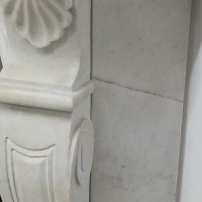 Reclaimed French Louis XVI Style Marble Fireplace
