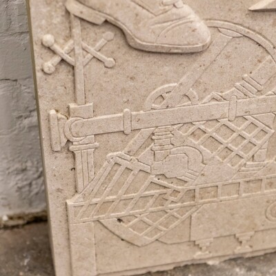 Large Portland Stone Carved Plaques