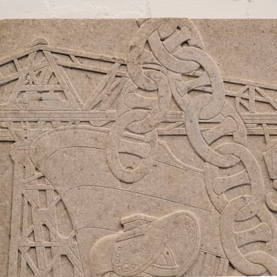 Large Portland Stone Carved Plaques