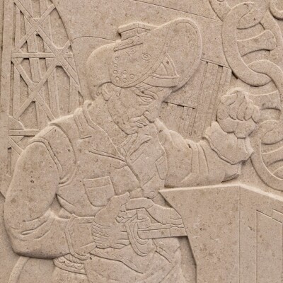 Large Portland Stone Carved Plaques