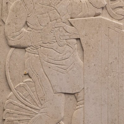 Large Portland Stone Carved Plaques