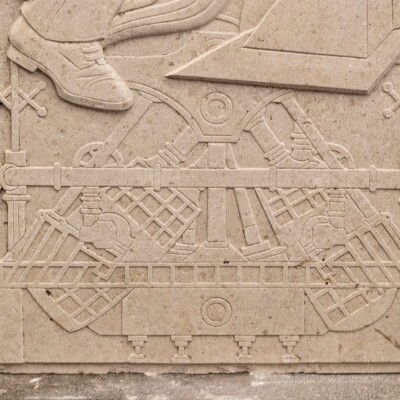 Large Portland Stone Carved Plaques