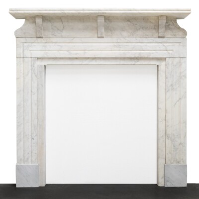 Antique Carrara Marble Chimneypiece