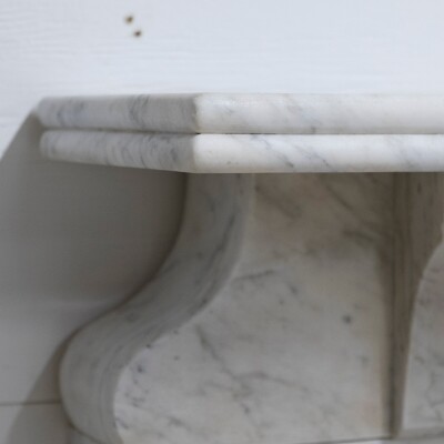 Antique Carrara Marble Chimneypiece