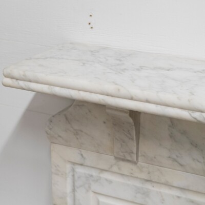 Antique Carrara Marble Chimneypiece