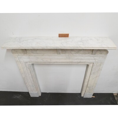 Antique Carrara Marble Chimneypiece