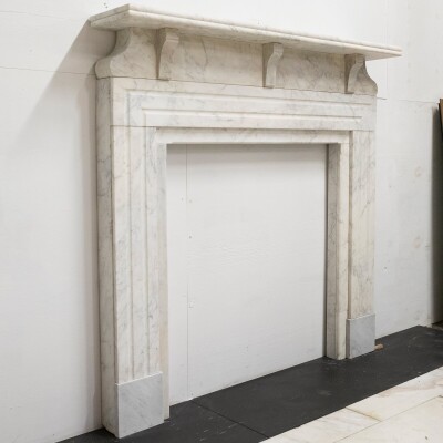 Antique Carrara Marble Chimneypiece