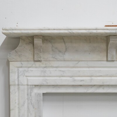 Antique Carrara Marble Chimneypiece