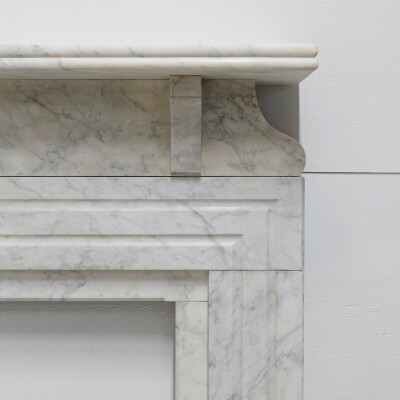 Antique Carrara Marble Chimneypiece
