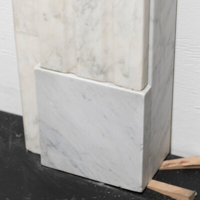 Antique Carrara Marble Chimneypiece