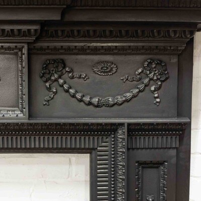 Antique Cast Iron Fireplace Surround
