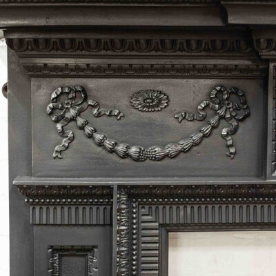 Antique Cast Iron Fireplace Surround
