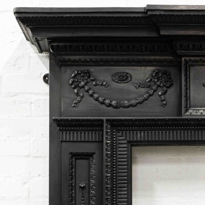 Antique Cast Iron Fireplace Surround