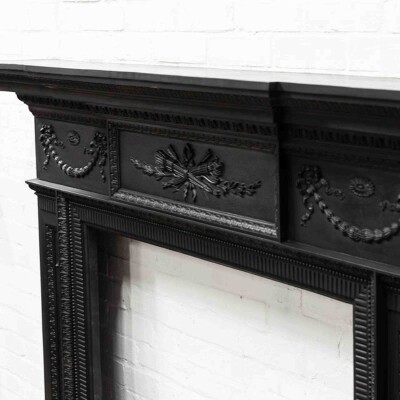 Antique Cast Iron Fireplace Surround