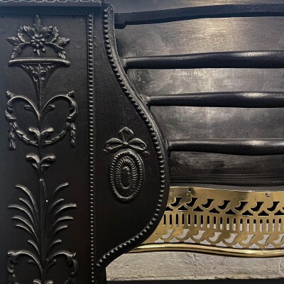 Regency Antique Hob Grate In The Manner of Robert Adam
