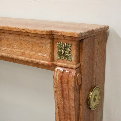 Antique Louis XVI Marble Fireplace Surround