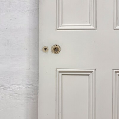 Reclaimed White Tulip Wood 4 Panel Door - 197.5cm x 76cm