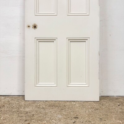 Reclaimed White Tulip Wood 4 Panel Door - 197.5cm x 76cm