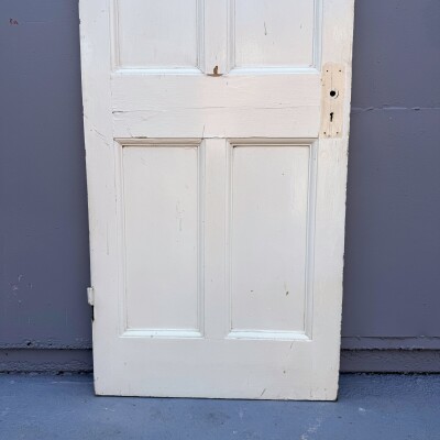 Antique Georgian 6 Panel Door - 195.5cm x 76cm