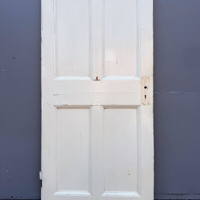 Antique Georgian 6 Panel Door - 195.5cm x 76cm