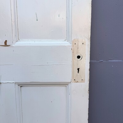 Antique Georgian 6 Panel Door - 195.5cm x 76cm