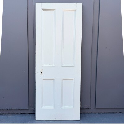 Antique Victorian 4 Panel Door - 194cm x 75.5cm