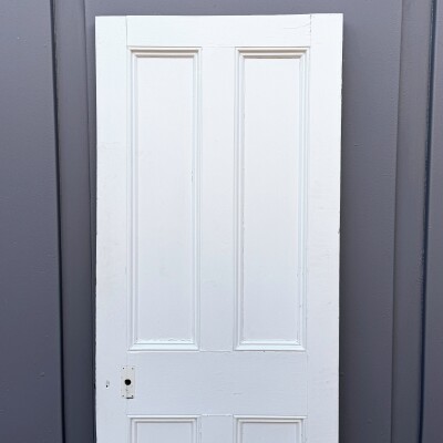 Antique Victorian 4 Panel Door - 194cm x 75.5cm