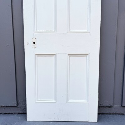 Antique Victorian 4 Panel Door - 194cm x 75.5cm