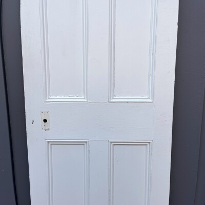 Antique Victorian 4 Panel Door - 194cm x 75.5cm