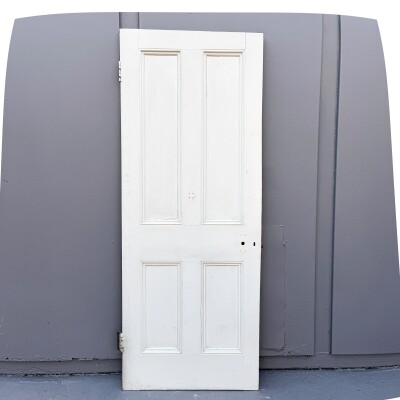 Antique Victorian 4 Panel Door - 194cm x 75.5cm
