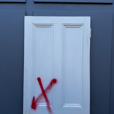 Antique Victorian 4 Panel Door - 202cm x 80.5cm