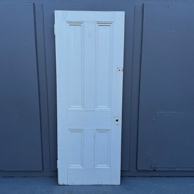 Antique Victorian 4 Panel Door - 201cm x 75.5cm