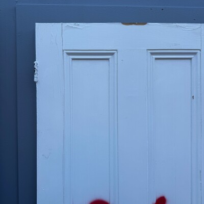 Antique Victorian 4 Panel Door - 201cm x 79cm