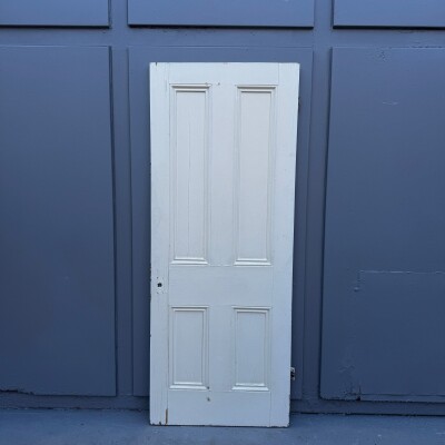 Antique Victorian 4 Panel Door - 201cm x 79cm