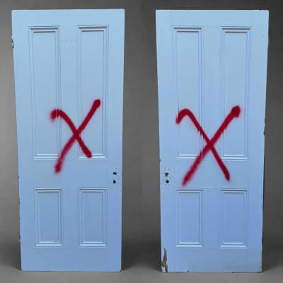 Antique Victorian 4 Panel Door - 201cm x 81cm