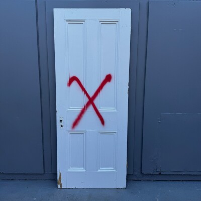 Antique Victorian 4 Panel Door - 201cm x 81cm