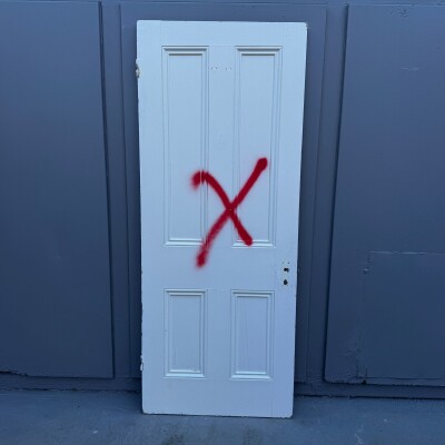 Antique Victorian 4 Panel Door - 201cm x 81cm
