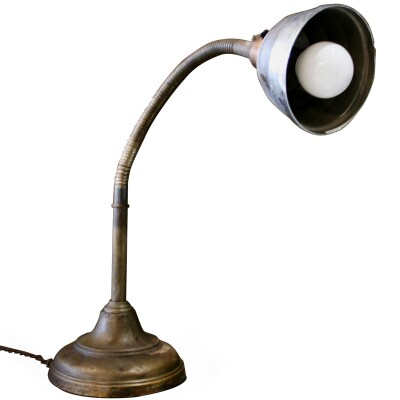 Brass Gooseneck Desk Lamp