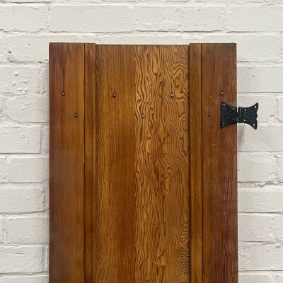 Antique Victorian Pine Latch Door - 185cm x 44cm