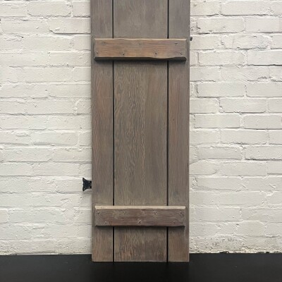 Antique Victorian Pine Latch Door - 185cm x 44cm