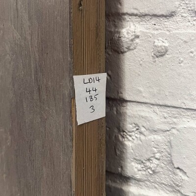 Antique Victorian Pine Latch Door - 185cm x 44cm