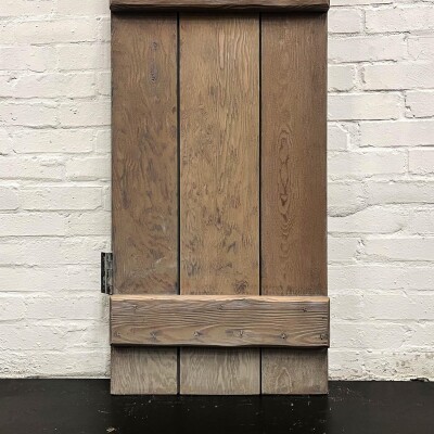 Antique Victorian Glazed Latch Door - 197cm x 52.5cm
